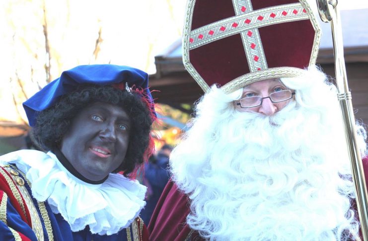 Ankunft von Sinterklaas und Zwarte Piet,