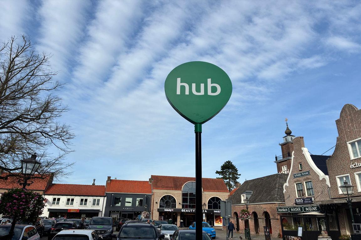 Hub-Haltestelle für Flex-Bus in Sluis