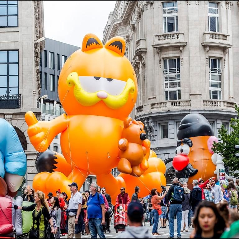 Comic Strip Festival Brüssel: Ballon-Parade