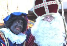 Ankunft von Sinterklaas und Zwarte Piet,