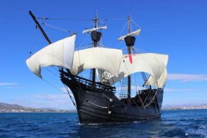 Oldtimer-Segelschiff "Nao Victoria" in Breskens @ Yachthafen Breskens (bei der Fischauktion)